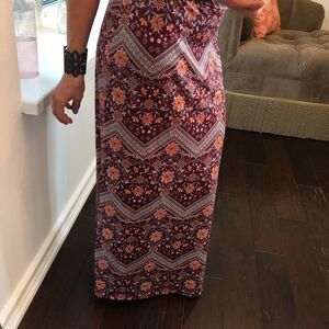 Joe B floral soft full length maxi skirt